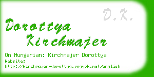 dorottya kirchmajer business card